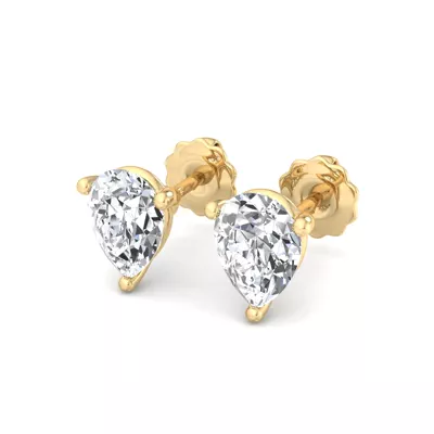 Fancy Shape Three-Prong Martini Earrings