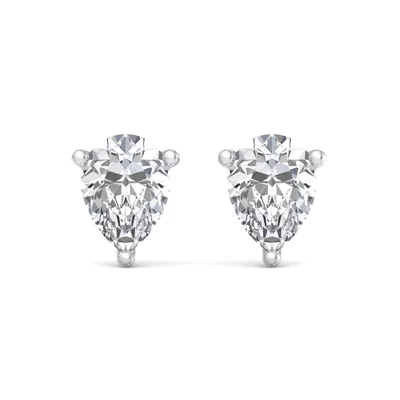 Fancy Shape Three-Prong Martini Earrings