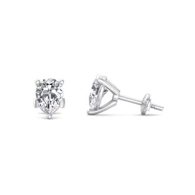 Fancy Shape Three-Prong Martini Guardian Back Earrings