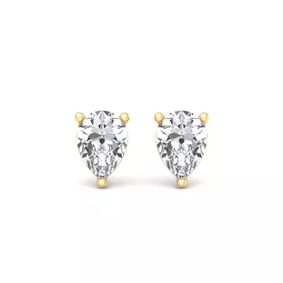 Fancy Shape Three-Prong Martini Guardian Back Earrings