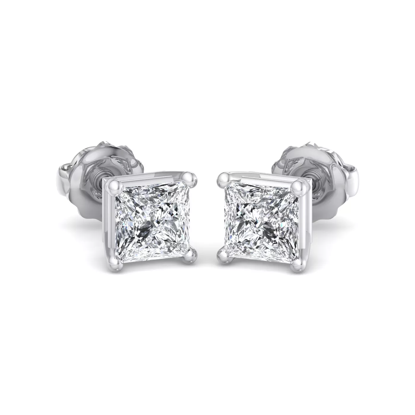 Fancy Shape Screw Back Earrings