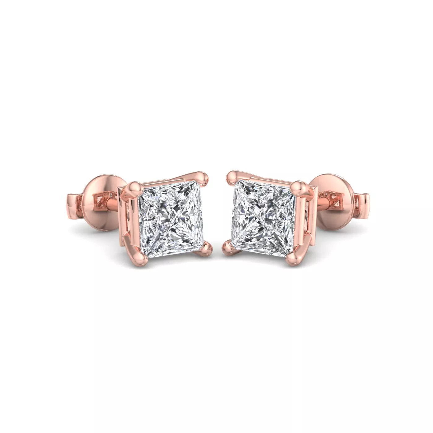 Fancy Shape Guardian Back Earrings