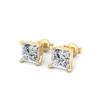 Fancy Shape Guardian Back Earrings