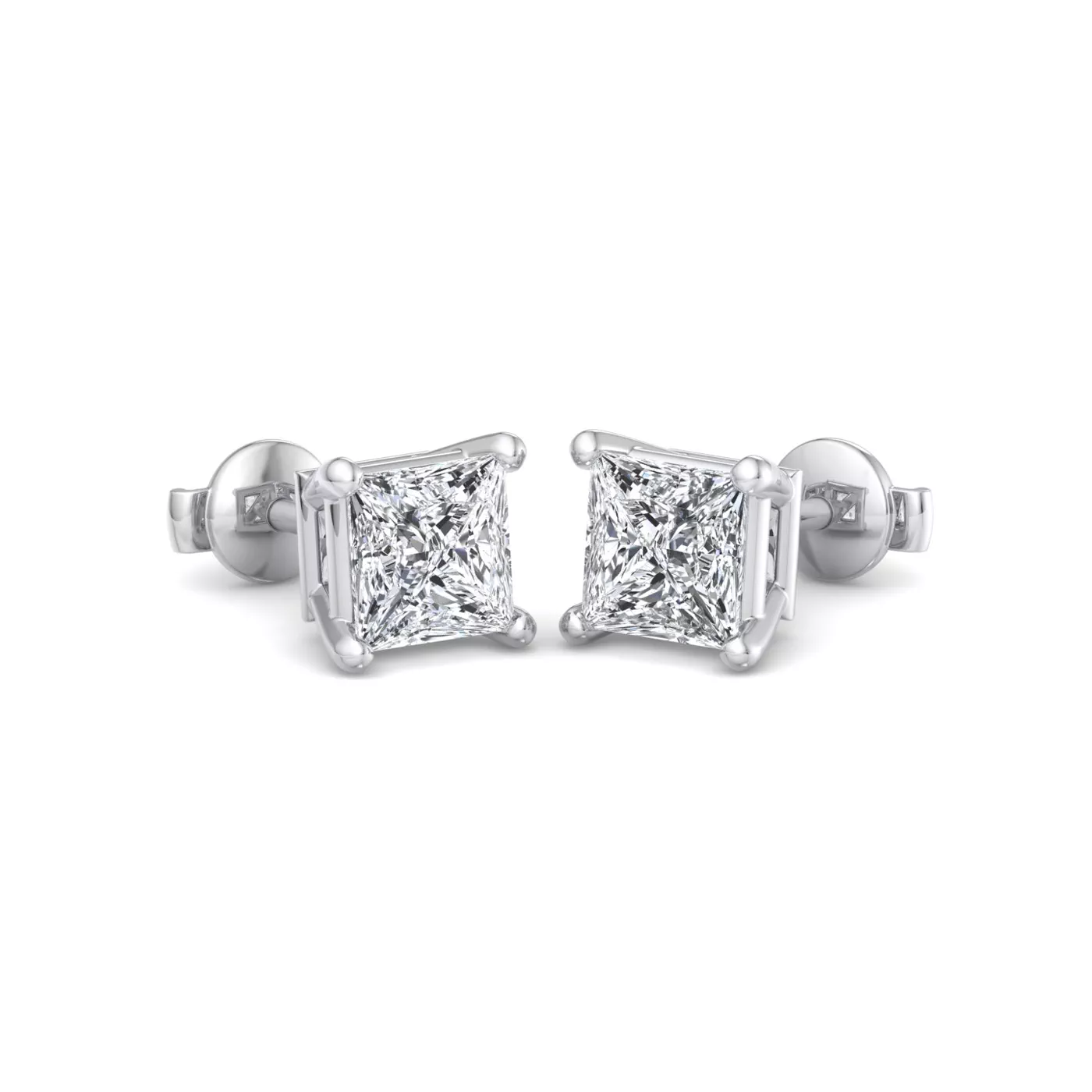 Fancy Shape Guardian Back Earrings