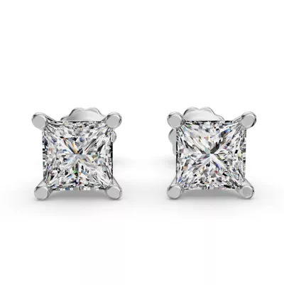 Princess Four-Prong Martini Earrings