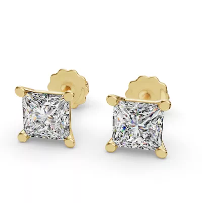 Princess Four-Prong Martini Earrings