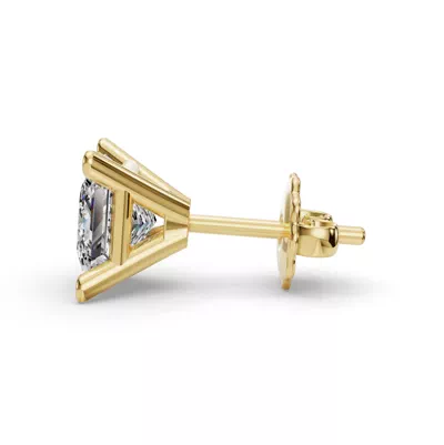Princess Four-Prong Martini Earrings
