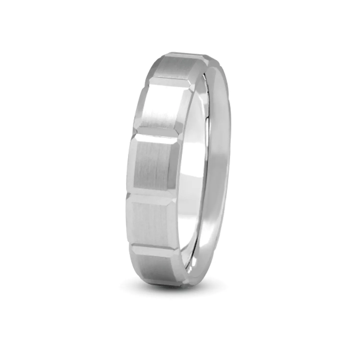 Step Cut Carved Band (5mm)