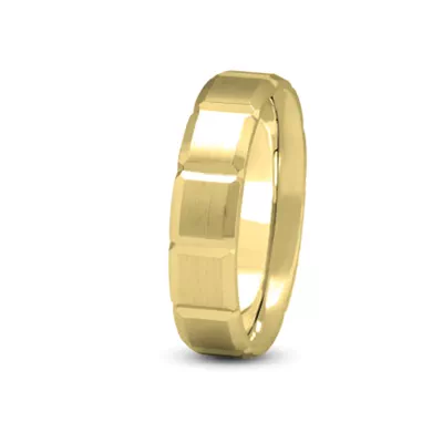 Step Cut Carved Band (6mm)
