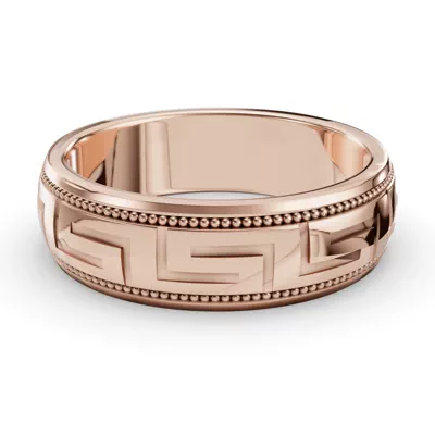 Fancy Carved Diamond Cut Band (5mm)