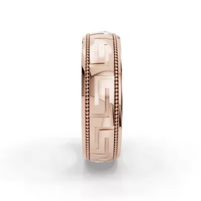 Fancy Carved Diamond Cut Band (5mm)