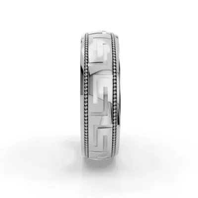 Fancy Carved Diamond Cut Band (5mm)