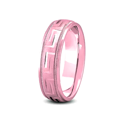 Fancy Carved Diamond Cut Band (7mm)