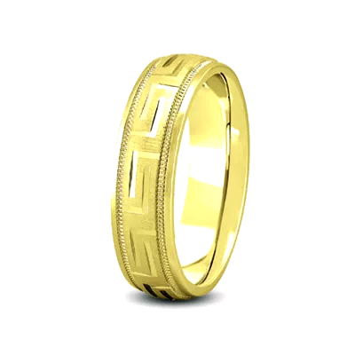 Fancy Carved Diamond Cut Band (8mm)