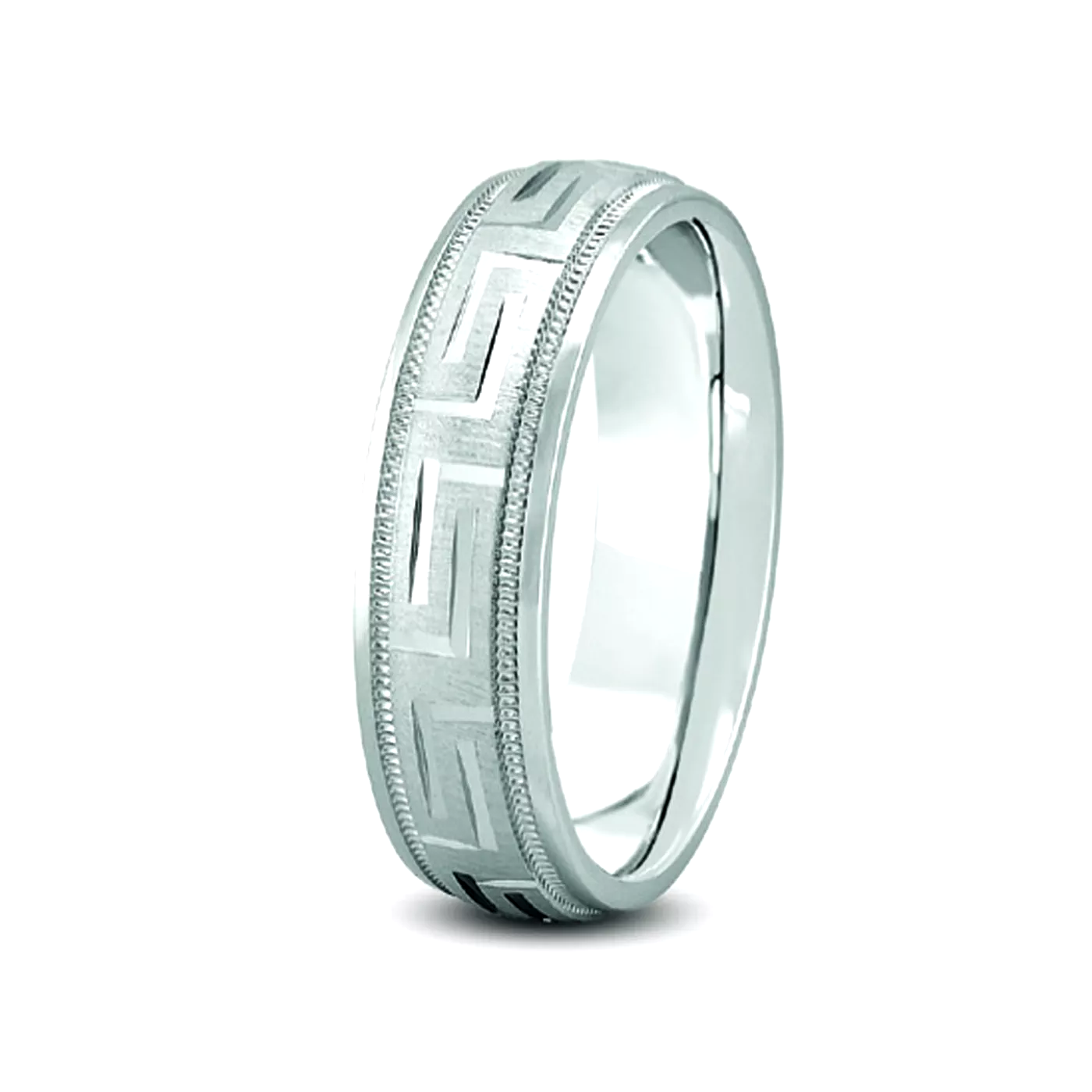 Fancy Carved Diamond Cut Band (8mm)