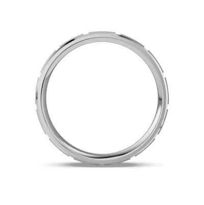Square Diamond Cut Carved Band (5mm)