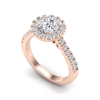 Myla Halo Engagement Ring
