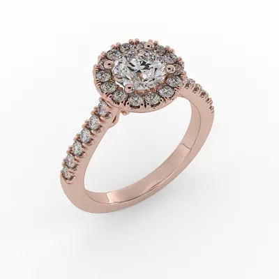 Myla Halo Engagement Ring