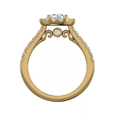Myla Halo Engagement Ring