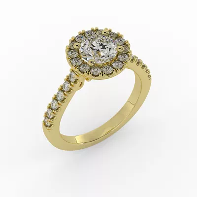 Myla Halo Engagement Ring