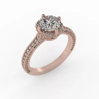 Tessa Halo Engagement Ring