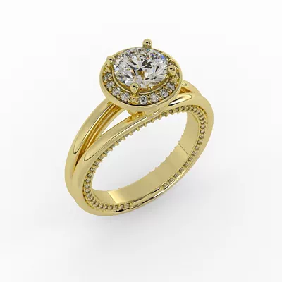 Miriam Halo Engagement Ring