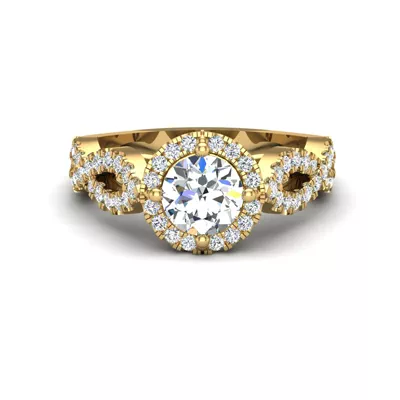 Oakley Halo Engagement Ring