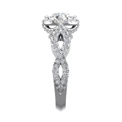 Oakley Halo Engagement Ring