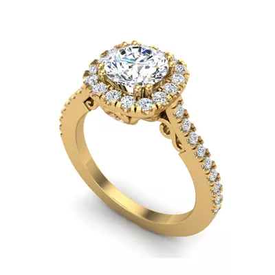 Kailani Halo Engagement Ring