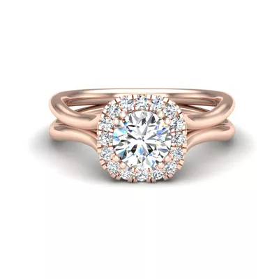 Alayah Halo Engagement Ring