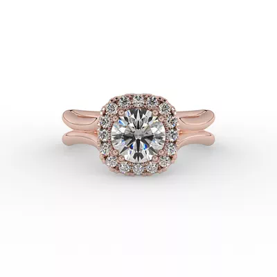 Alayah Halo Engagement Ring