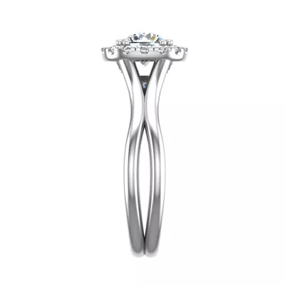 Alayah Halo Engagement Ring