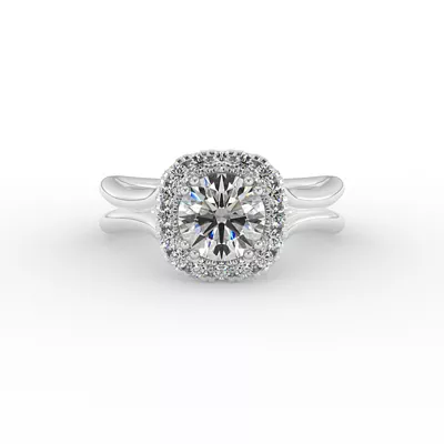 Alayah Halo Engagement Ring