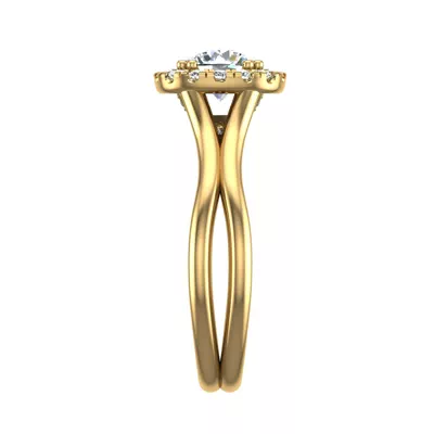 Alayah Halo Engagement Ring