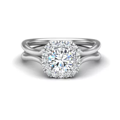 Alayah Halo Engagement Ring