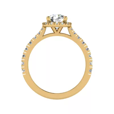 Riley Halo Engagement Ring