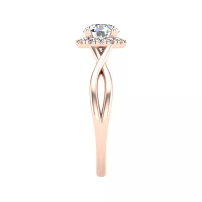 Adaline Halo Engagement Ring
