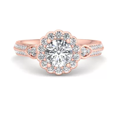 Phoenix Halo Wrap Engagement Ring