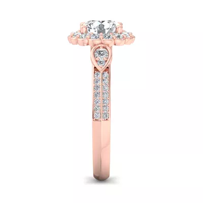 Phoenix Halo Wrap Engagement Ring