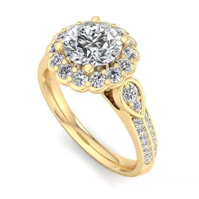 Phoenix Halo Wrap Engagement Ring
