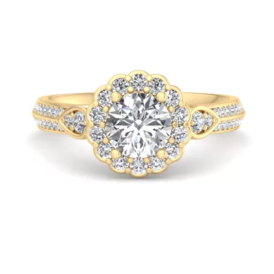 Phoenix Halo Wrap Engagement Ring