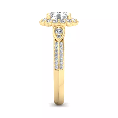 Phoenix Halo Wrap Engagement Ring