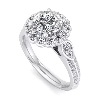 Phoenix Halo Wrap Engagement Ring