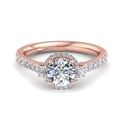 Annie Halo Engagement Ring