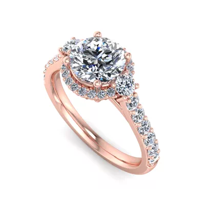 Annie Halo Engagement Ring