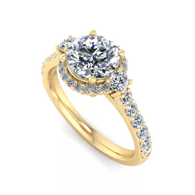 Annie Halo Engagement Ring
