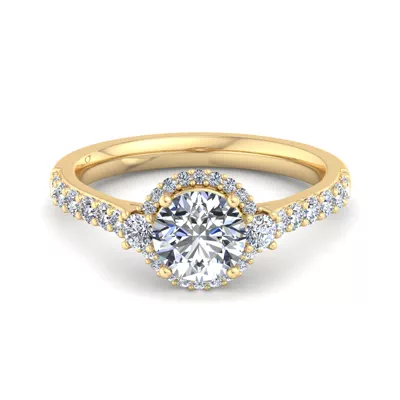 Annie Halo Engagement Ring