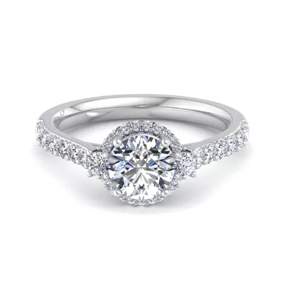 Annie Halo Engagement Ring
