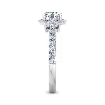 Annie Halo Engagement Ring