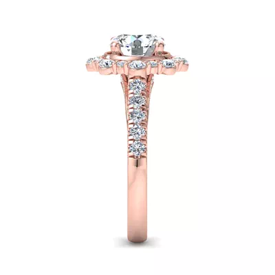 Angelina Halo Engagement Ring